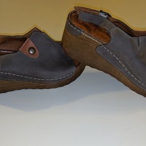 Italia Sling Back Open-Toed  Wedge Shoes